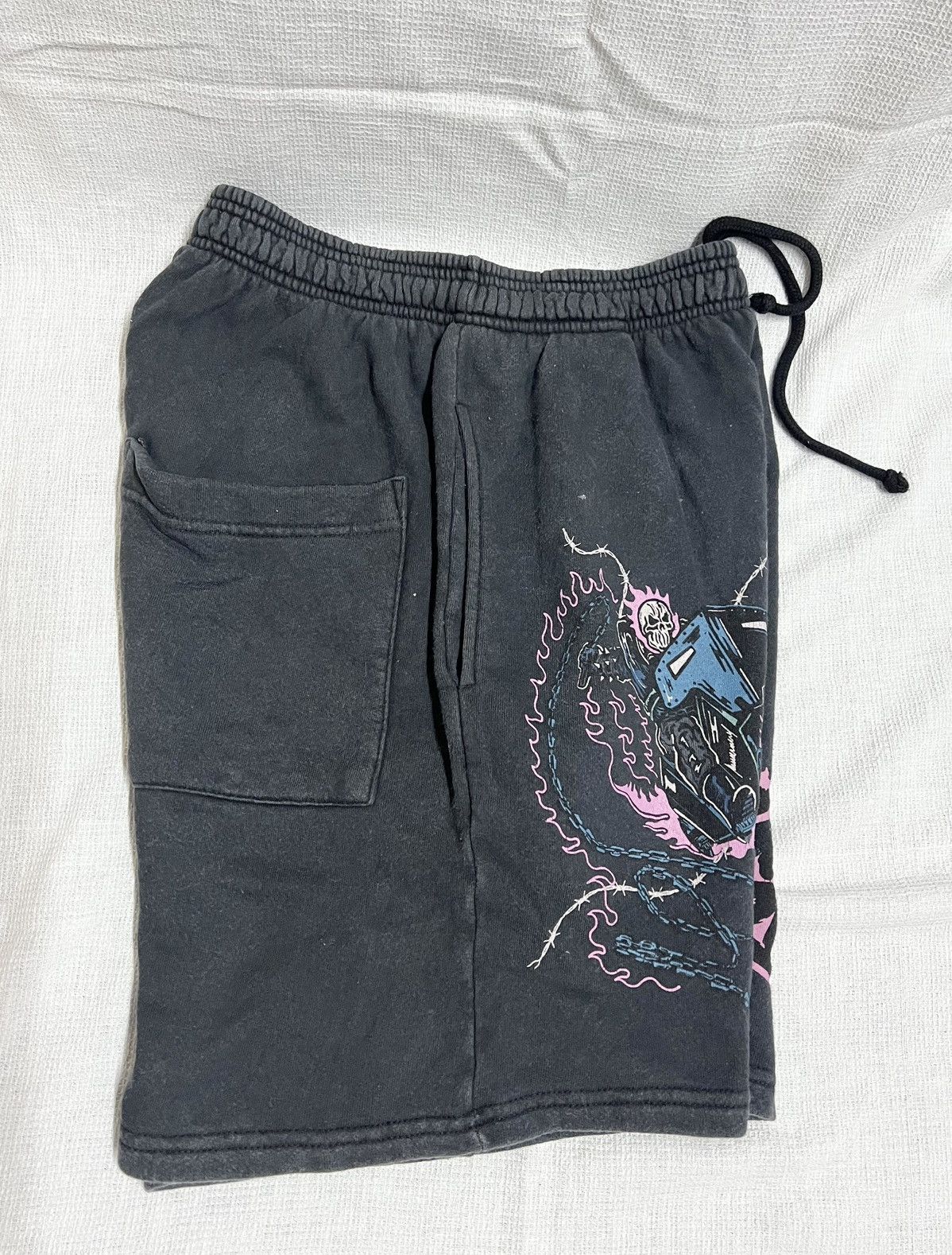 Warren Lotas 🔥HOT DROPS🔥WARREN LOTAS GHOST RIDER SWEAT SHORT Size US 28 / EU 44 - 4 Thumbnail