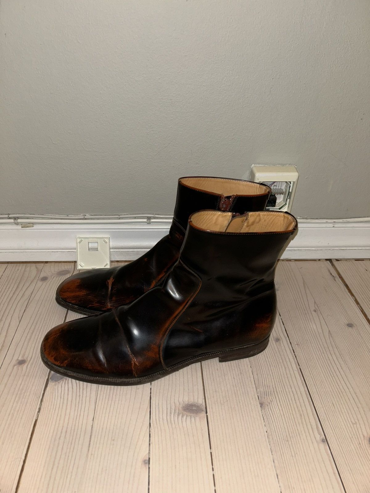 Maison Margiela Patina patent boots Size US 9 / EU 42 - 3 Thumbnail