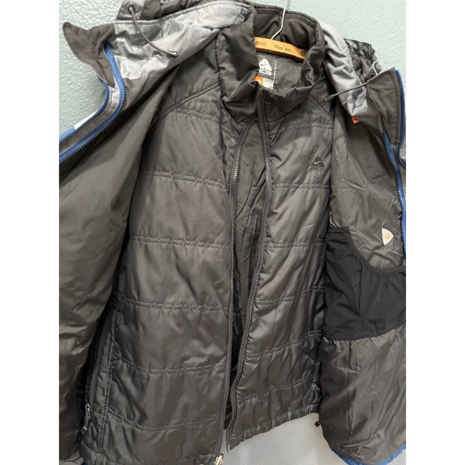 Nike VINTAGE Nike ACG Two Layer Puffer Jacket With Black Vest Liner Size L Men’s Size US L / EU 52-54 / 3 - 7 Thumbnail