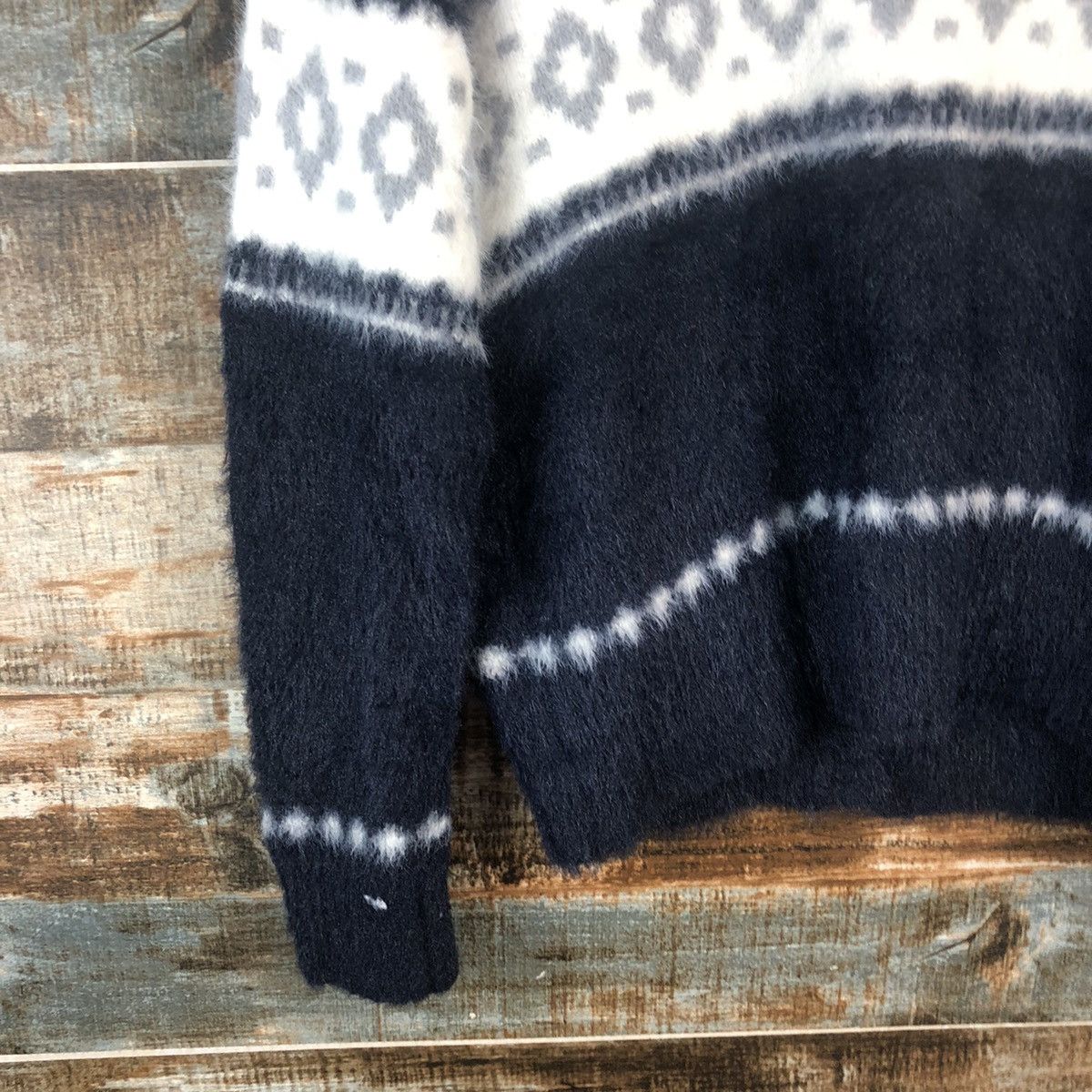 Japanese Brand DL Samansa Mos2 Black Cardigan Knitweaer #C398 Size M / US 6-8 / IT 42-44 - 15 Thumbnail