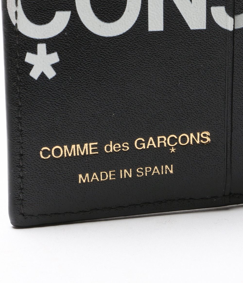 Comme des Garcons Wallet Bi-fold Logo Printed Black Size ONE SIZE - 4 Thumbnail