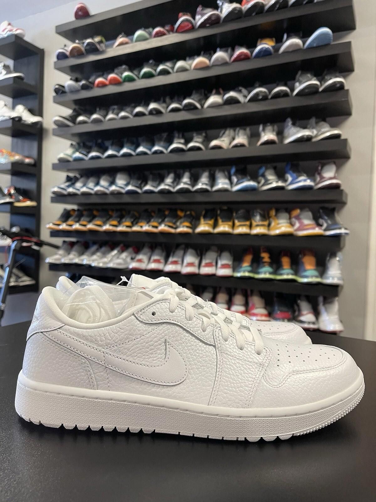 Jordan Brand Size 12 - Nike Air Jordan 1 Low Golf Triple White 2022 Men Size US 12 / EU 45 - 3 Thumbnail