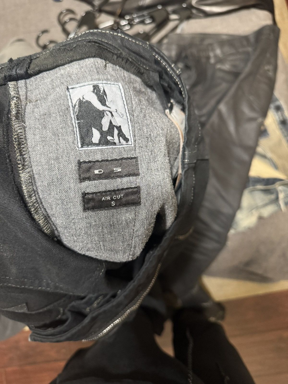 Rick Owens × Rick Owens Drkshdw Rick Owens Black Wax Aircuts Size US 31 - 5 Thumbnail