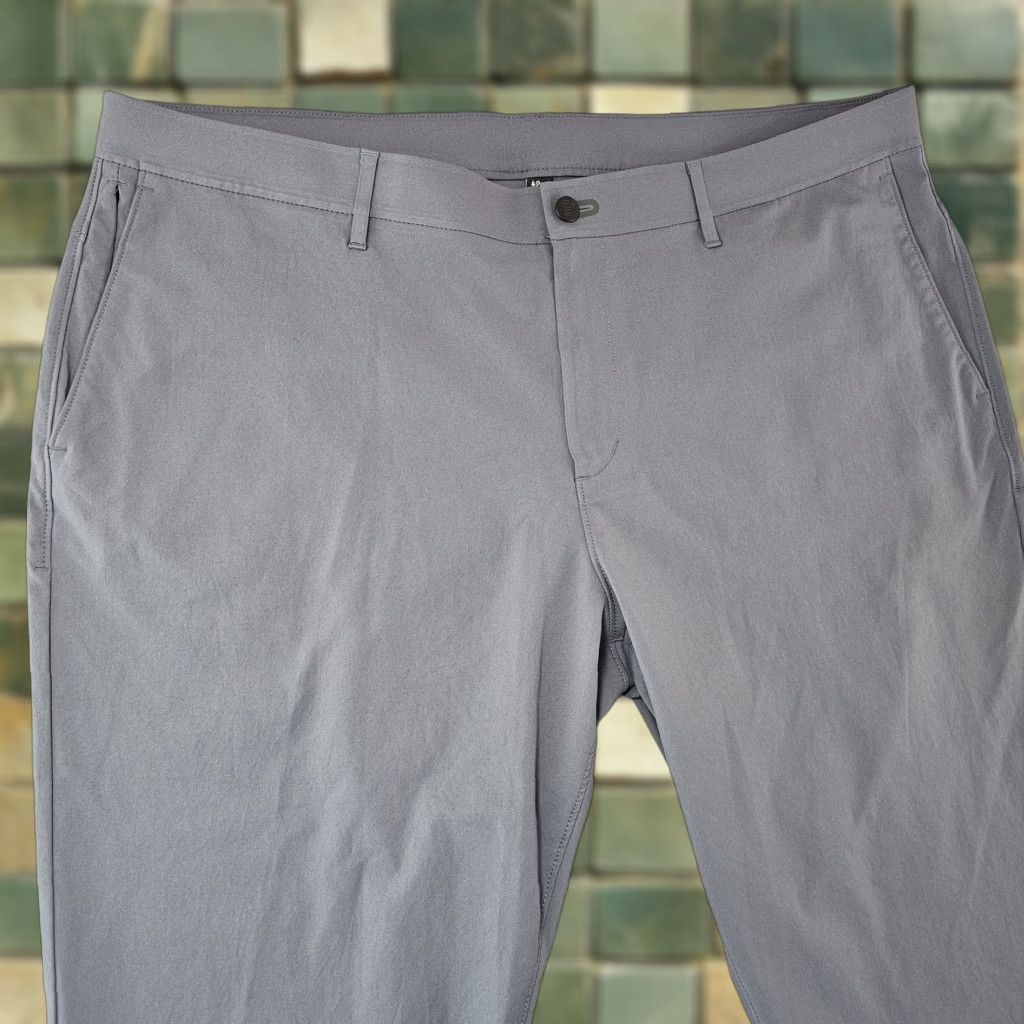 Vintage Public Rec Pants Mens 42x25 Slim Fit Polyester Travel Golf Stretch Breathable Pockets Wrinkle Resistant Lightweight Size US 42 / EU 58 - 1 Thumbnail