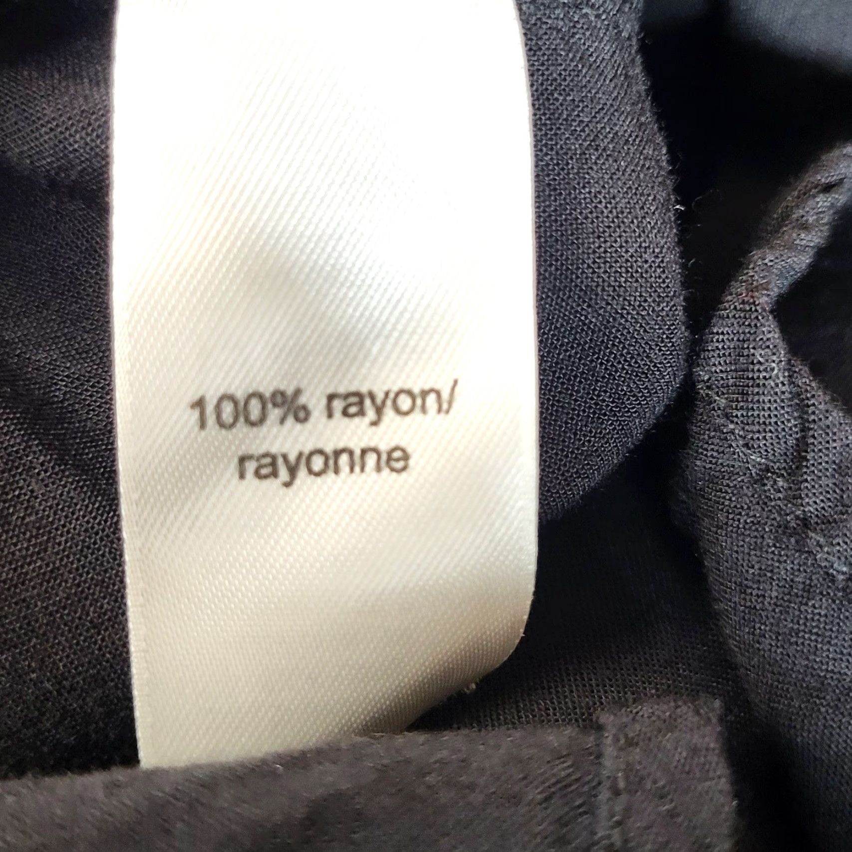 Vintage Maurices Button Front Top Women Size M Roll Tab Sleeve Pocket Black Size M / US 6-8 / IT 42-44 - 6 Thumbnail