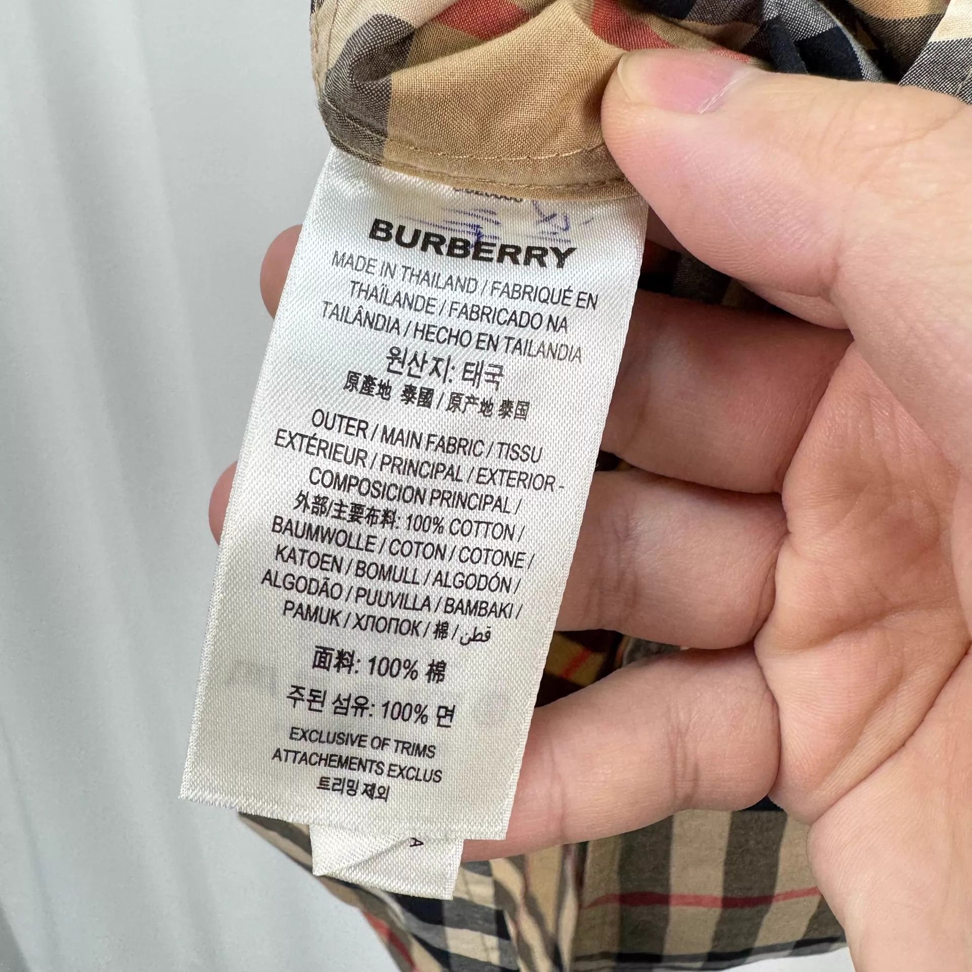 Burberry Burberry Iconic Check Shirt M 95 New KL11017 Size US M / EU 48-50 / 2 - 8 Thumbnail