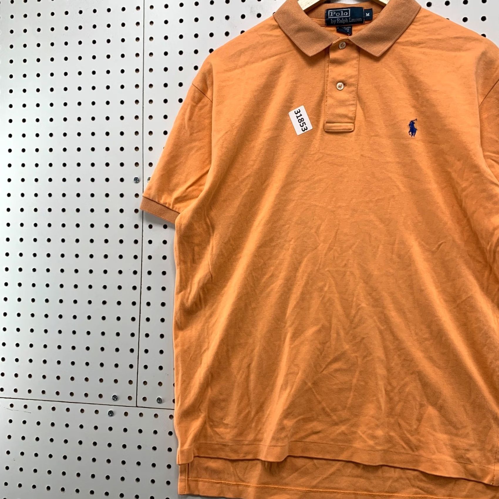 Ralph Lauren Ralph Lauren Polo Shirt Men M Orange Blue Pony Collared Short Sleeve Size US M / EU 48-50 / 2 - 3 Thumbnail