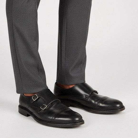 Frye Frye James Monk Strap Black Leather Shoe Size Men's Size US 9.5 / EU 42-43 - 1 Thumbnail