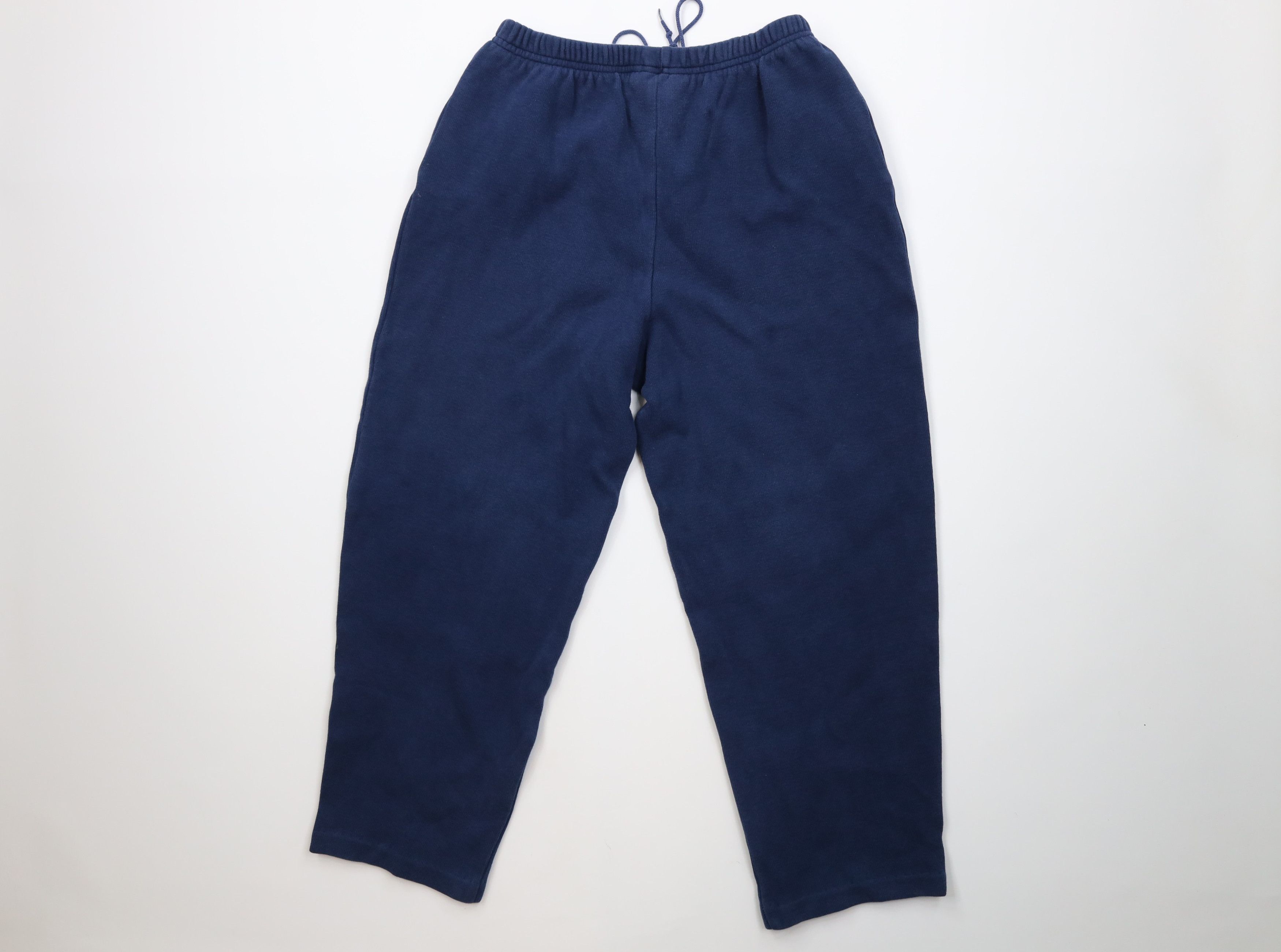 Vintage Vintage 90s Streetwear Ribbed Knit Sweatpants Pants Blue Size 28" / US 6 / IT 42 - 12 Thumbnail