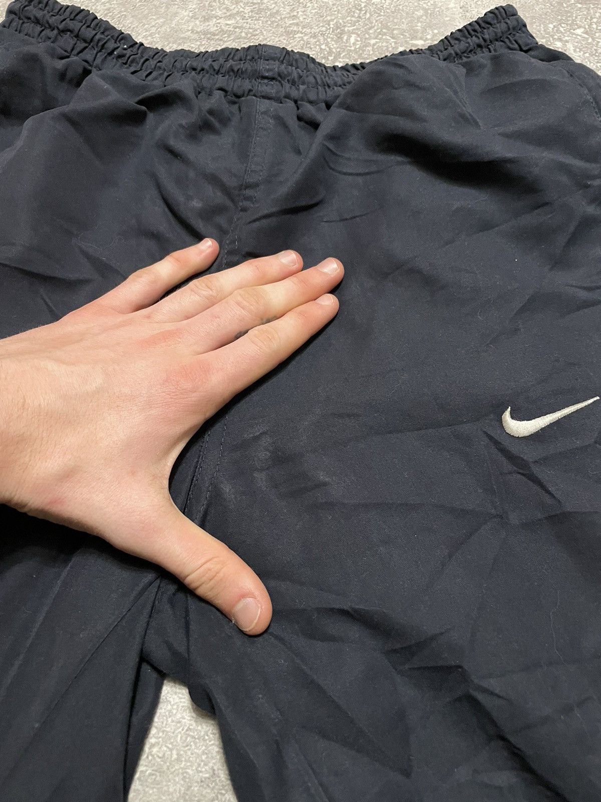 Nike × Vintage Vintage Nike Nylon Track Pants 90s Drill Size US 32 / EU 48 - 15 Thumbnail