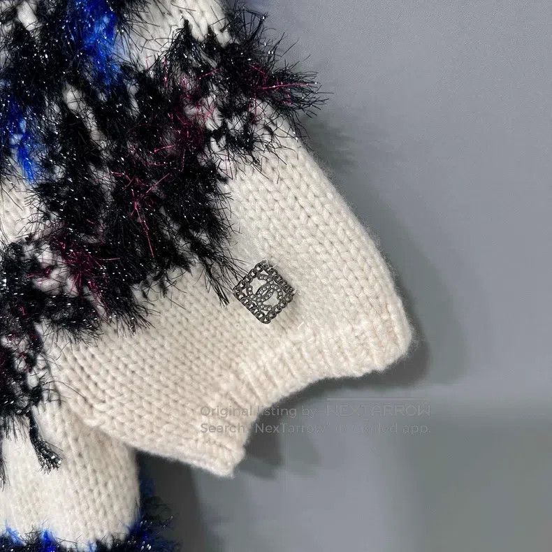 Chanel Chanel Autumn and winter colourful shiny cashmere short sl Size XS / US 0-2 / IT 36-38 - 5 Thumbnail