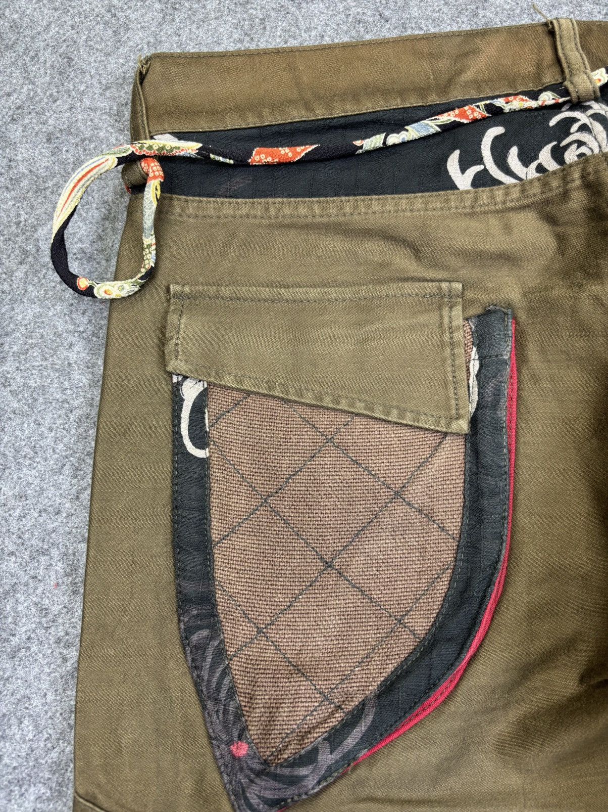 Japanese Brand 💥Artisanal💥GEMSTONE Japan Streetwear 3D Cargo Pant F727 Size US 32 / EU 48 - 15 Thumbnail