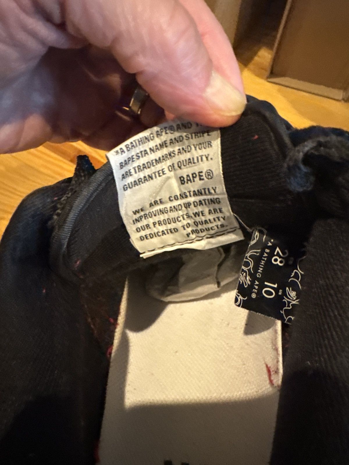 Bape Sz 10 OG BAPESTA BLACK with WHITE STAR BAPES Size US 10 / EU 43 - 10 Thumbnail