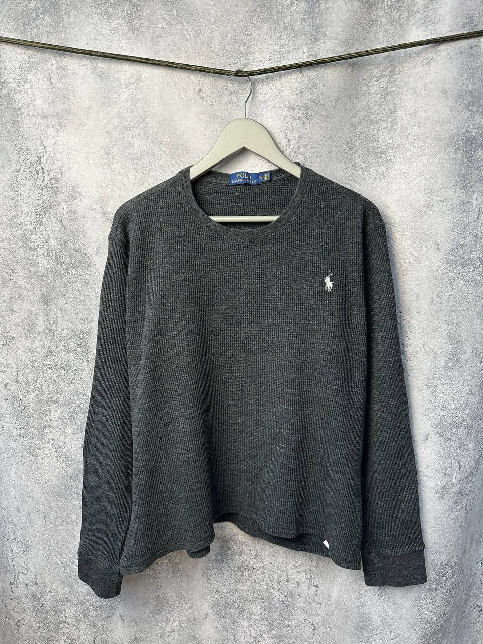 Polo Ralph Lauren × Ralph Lauren Polo Ralph Lauren Waffle Sweater Crew Neck Sweatshirt Size US XL / EU 56 / 4 - 2 Thumbnail