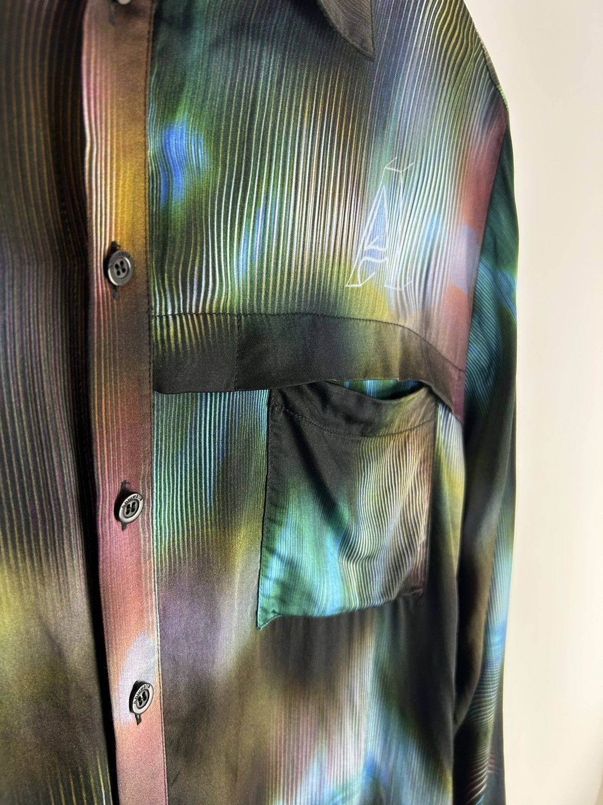 Ahluwalia Ahluwalia Buki Shirt Button Down Satin Blue Electric AW23 Size US L / EU 52-54 / 3 - 7 Thumbnail