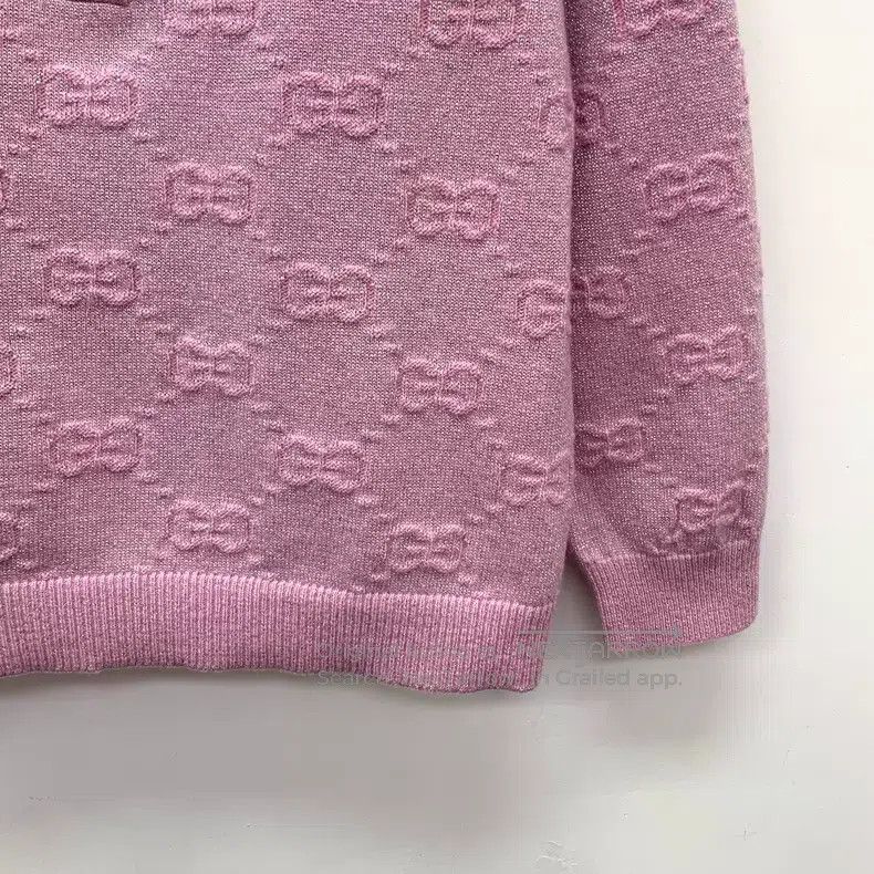 Gucci Gucci Pink logo jacquard full-print wool lapel single-brea Size XXS / US 00 / IT 34 - 4 Thumbnail