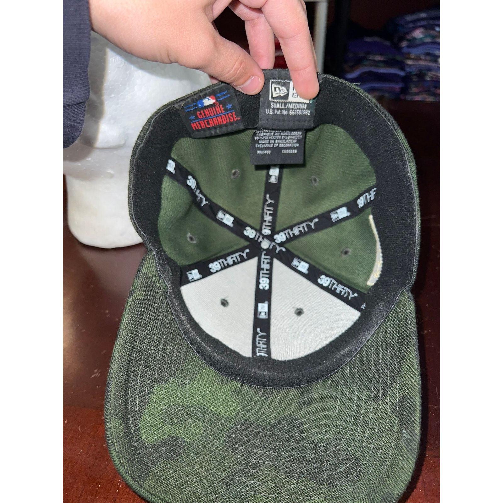 New Era Colorado Rockies Camo Hat Armed Forces Day MLB Cap S/M Size ONE SIZE - 6 Thumbnail