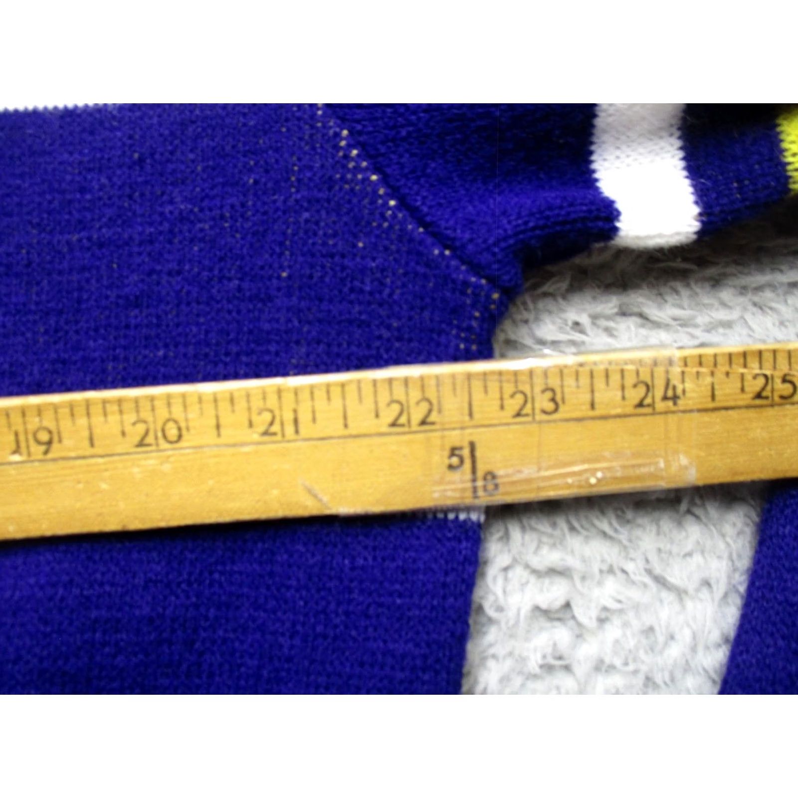 Vintage VINTAGE Brandon Sweater Mens Large Blue Stripe Acrylic Crewneck 80s Size US L / EU 52-54 / 3 - 7 Thumbnail