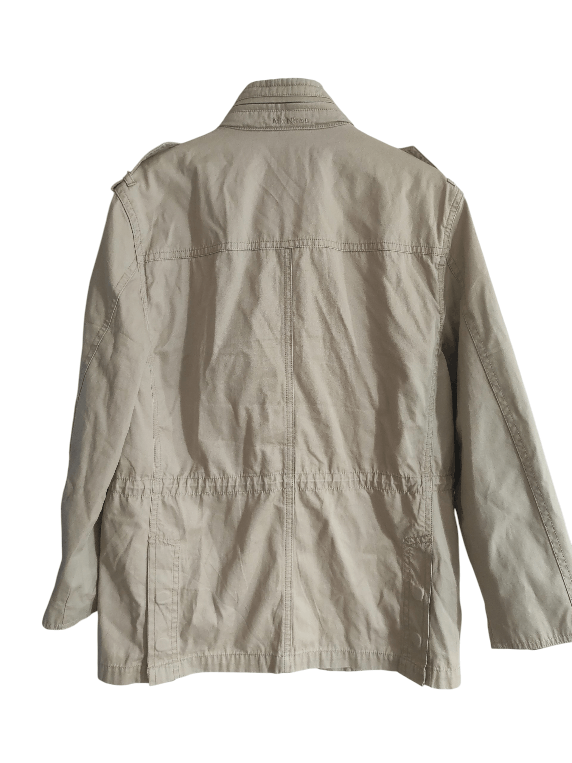 Other McNeal Men Beige Classic Hooded Safari Jacket Zipped Pockets Size US L / EU 52-54 / 3 - 2 Thumbnail