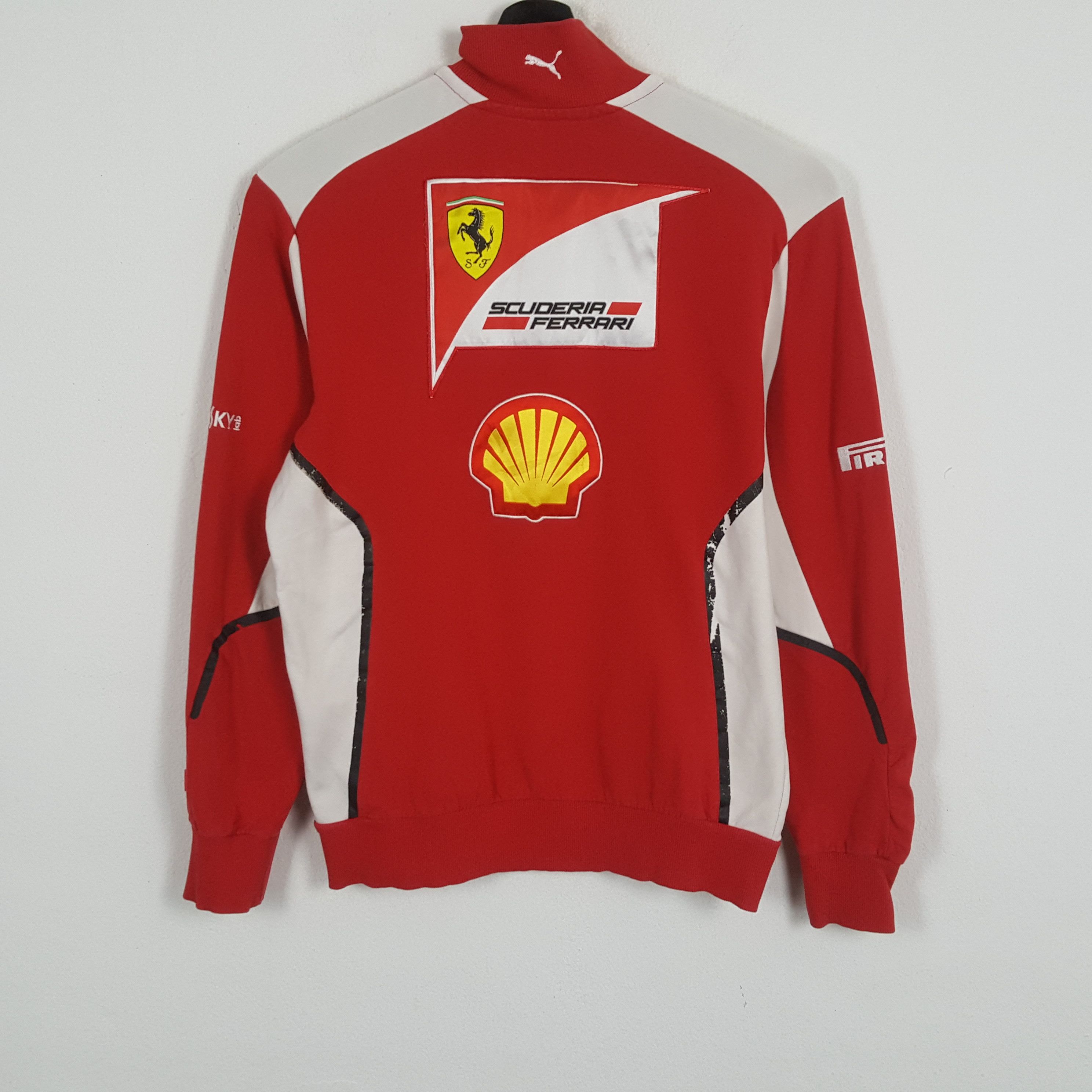 Ferrari × Puma × Vintage PUMA FERRARI SHELL Motorsports Half Zipper Sweatshirt Size US M / EU 48-50 / 2 - 3 Thumbnail