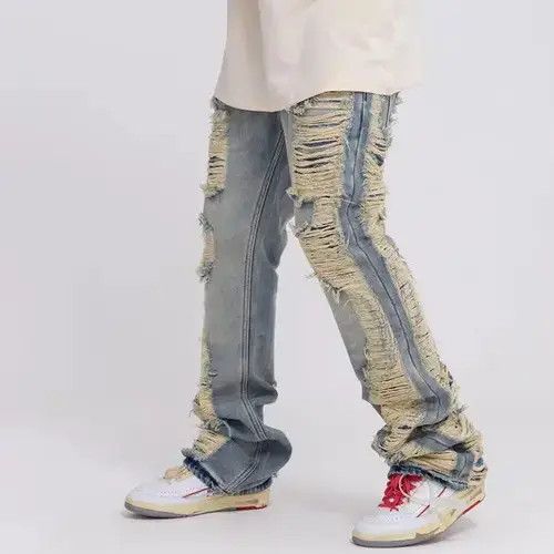 Japanese Brand VIBE US 29' Vintage Ripped Blue Jeans Unisex Size US 29 - 6 Thumbnail