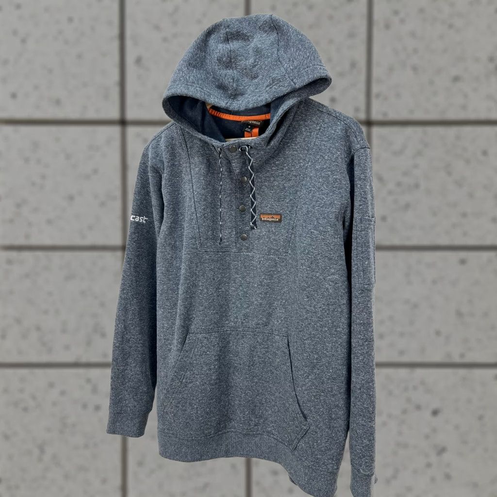 Patagonia VINTAGE Patagonia Hoodie Mens Work Hemp Gray Snap Pullover Size M Size US M / EU 48-50 / 2 - 1 Thumbnail