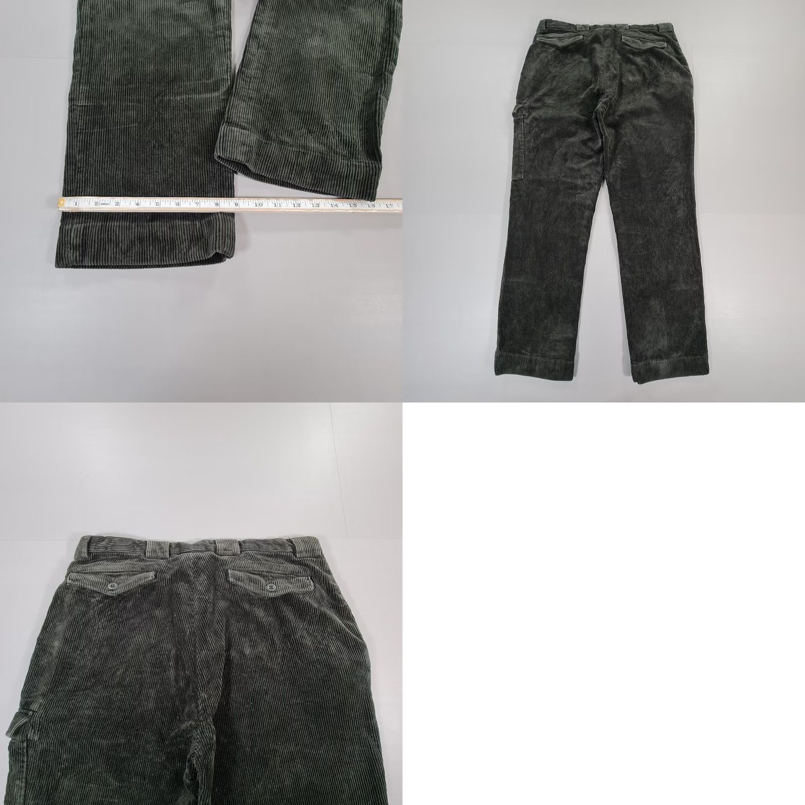 Polo Ralph Lauren Polo Ralph Lauren Mens Cargo Pants Green W36 L32 Corduroy Trousers Jumbo Cord Casual 5 Pockets Front Zip Fly Regular Mens Size US M / EU 48-50 / 2 - 8 Thumbnail