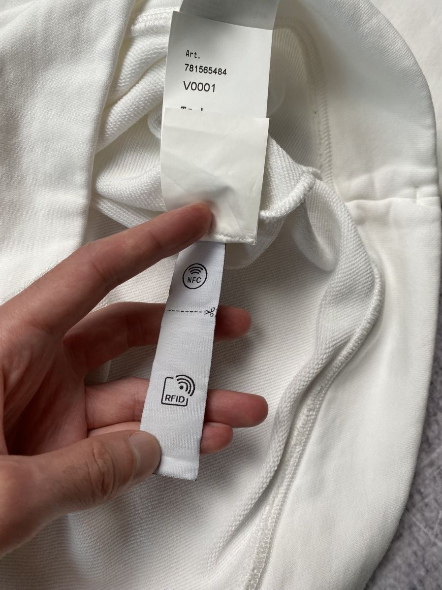 Stone Island Stone Island white sweatshirt with big logo embroidery Size US L / EU 52-54 / 3 - 12 Thumbnail