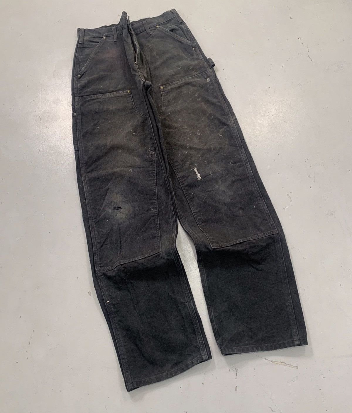 Carhartt Vintage carhartt b01 blk double knee denim Size US 36 / EU 52 - 1 Thumbnail