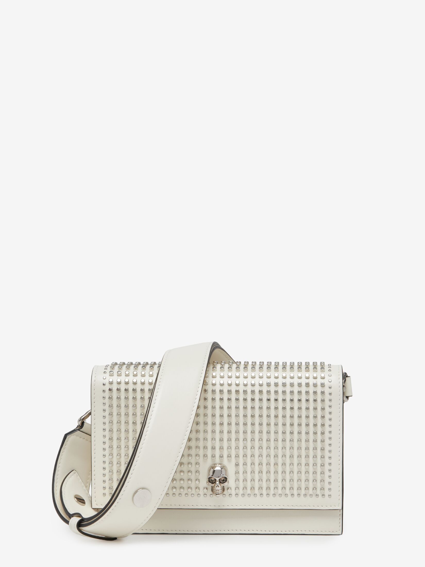 Alexander McQueen o1w1db10925 Size: OS/The Biker Small Skull Bag in White Size ONE SIZE - 1 Thumbnail