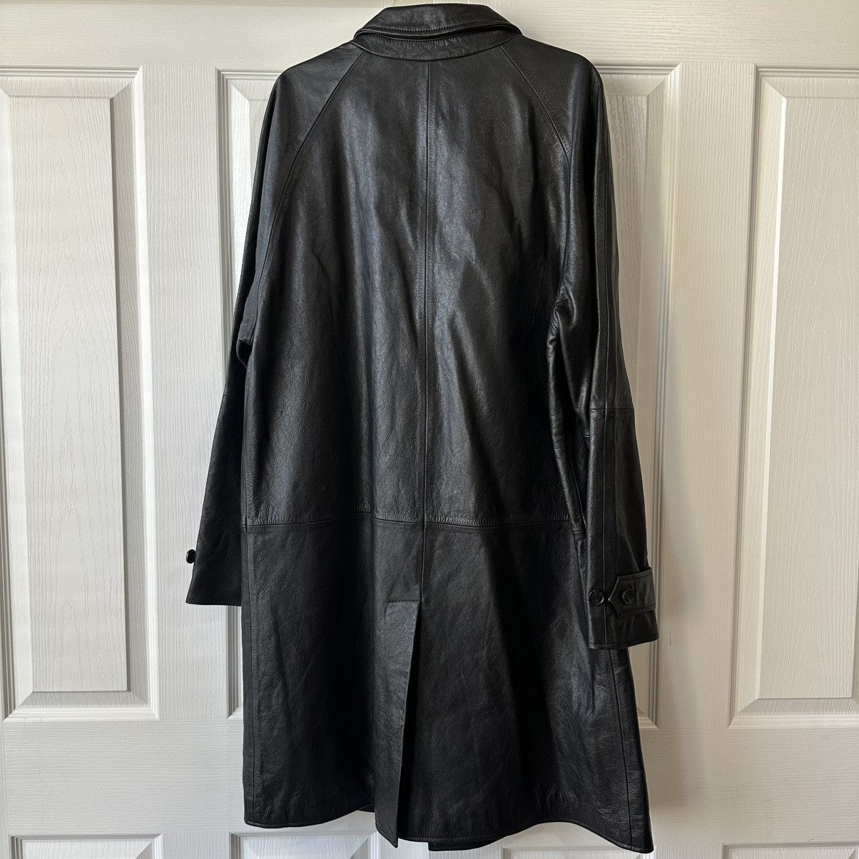 Zara New $439 Zara Steven Meisel Leather Black Trench Coat Large Size US L / EU 52-54 / 3 - 3 Thumbnail