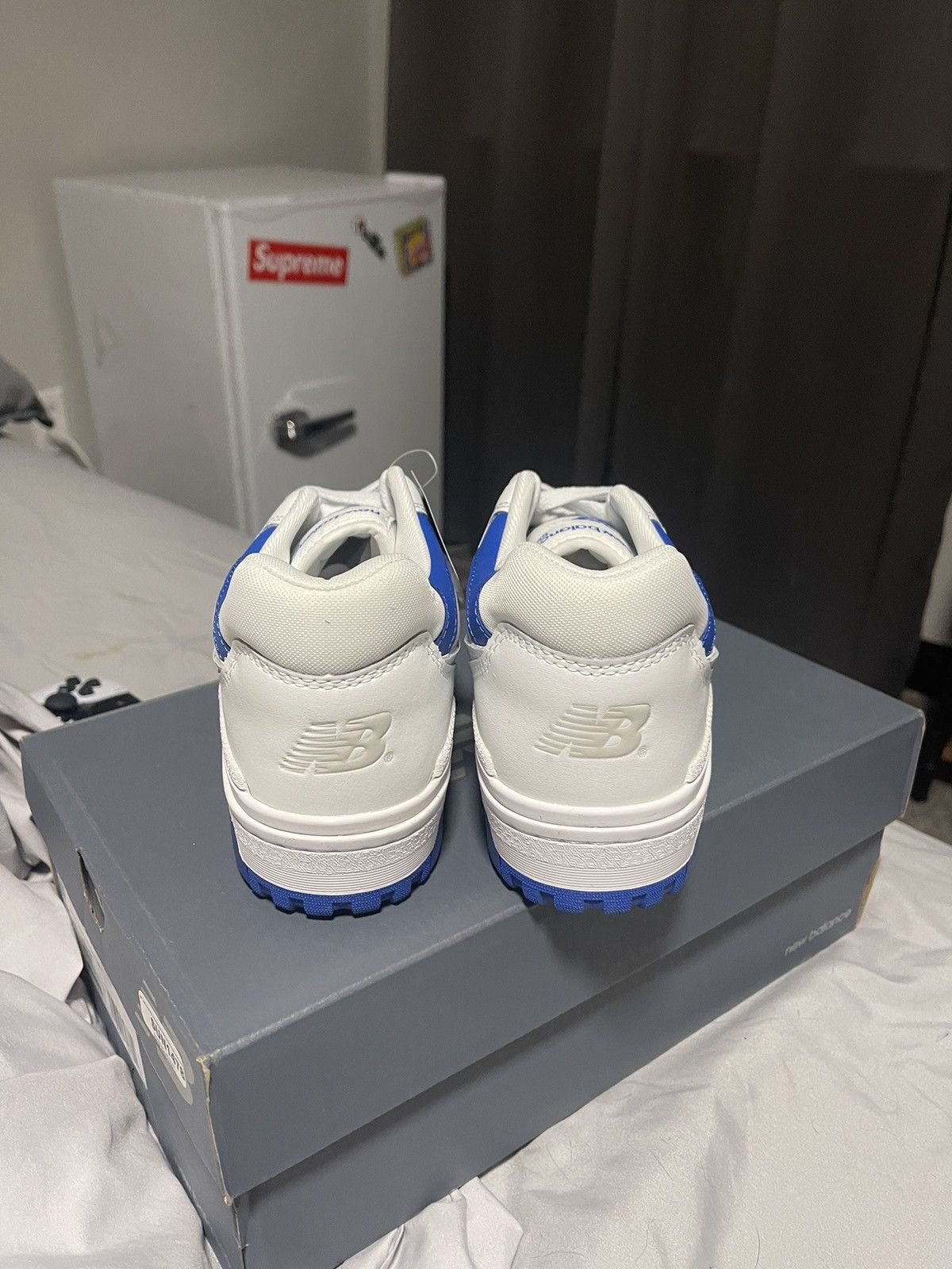 New Balance × Vintage New Balance 550 ‘White Blue’ DEADSTOCK Size US 10 / EU 43 - 3 Thumbnail