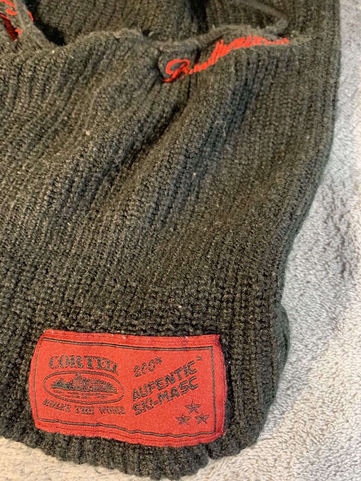 Corteiz × Japanese Brand Corteiz skimask Y2K beanie black orange 2021 Size ONE SIZE - 2 Thumbnail