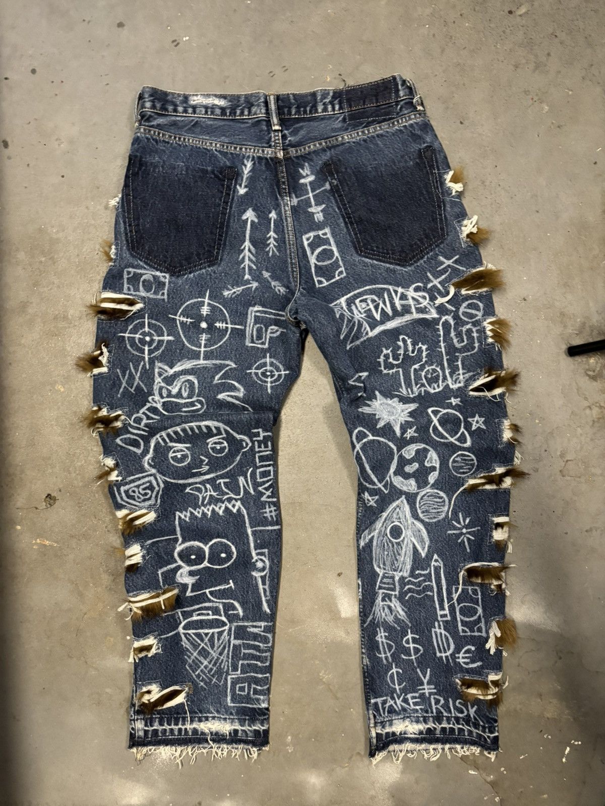 Levi's DirtyMoney x Levis Sketch Book Denim Size US 36 / EU 52 - 2 Thumbnail