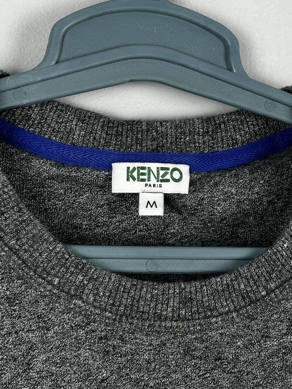 Kenzo Kenzo Paris Tiger Logo Crewneck Grey Sweatshirt Size US M / EU 48-50 / 2 - 5 Thumbnail