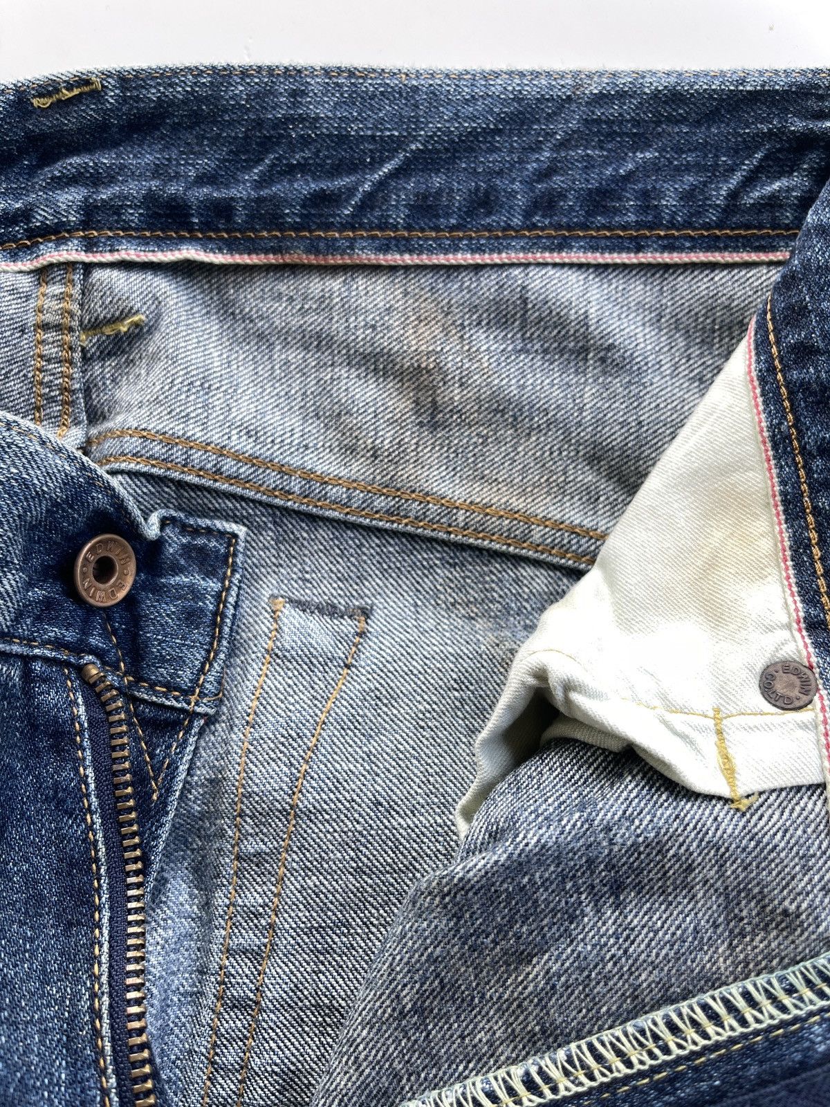 Edwin Vintage Edwin SEN Selvedge Rusty Denim Size US 32 / EU 48 - 13 Thumbnail