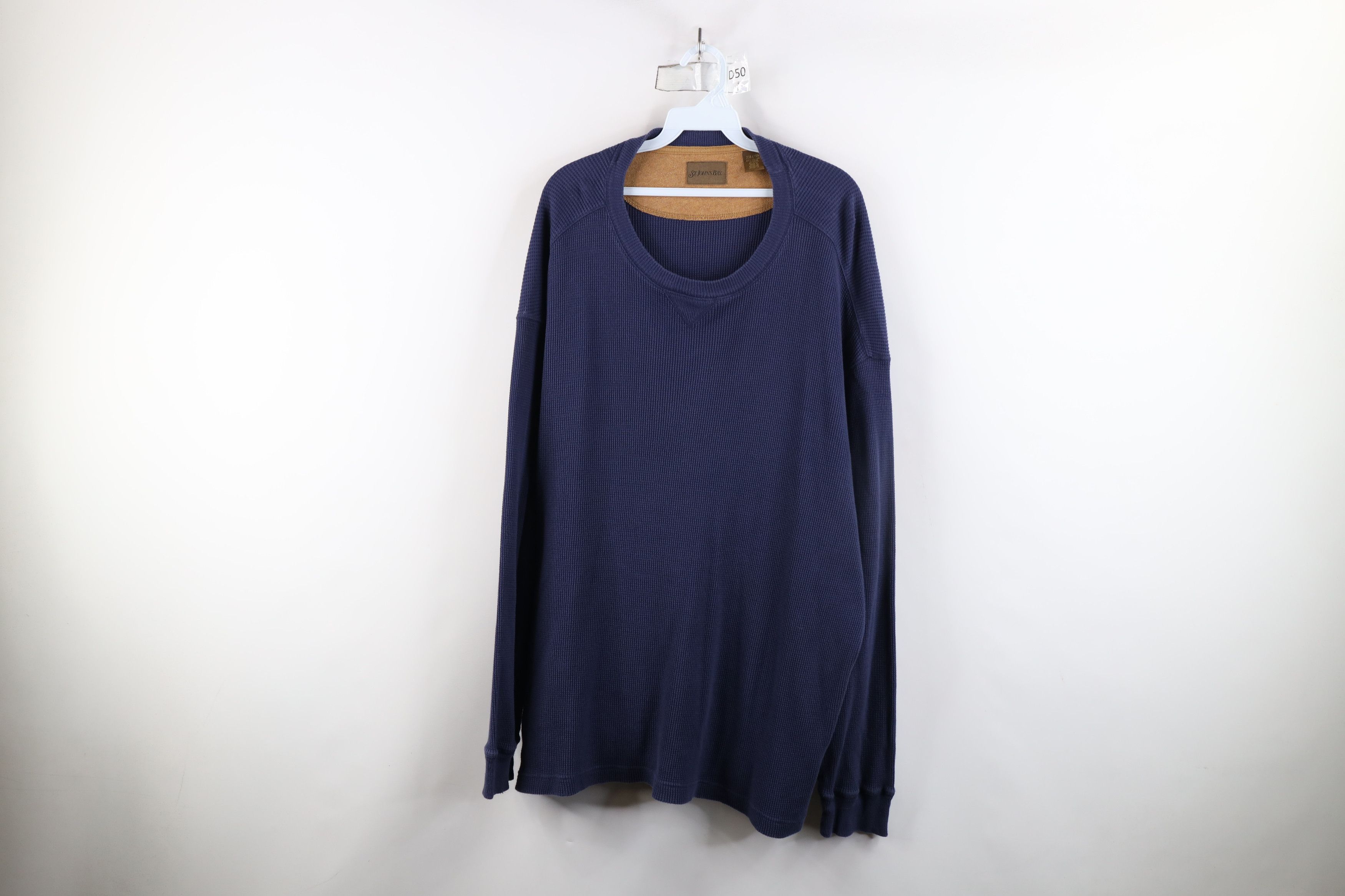 Vintage Vintage 90s Streetwear Waffle Knit Long Sleeve T-Shirt Size US XXL / EU 58 / 5 - 1 Thumbnail