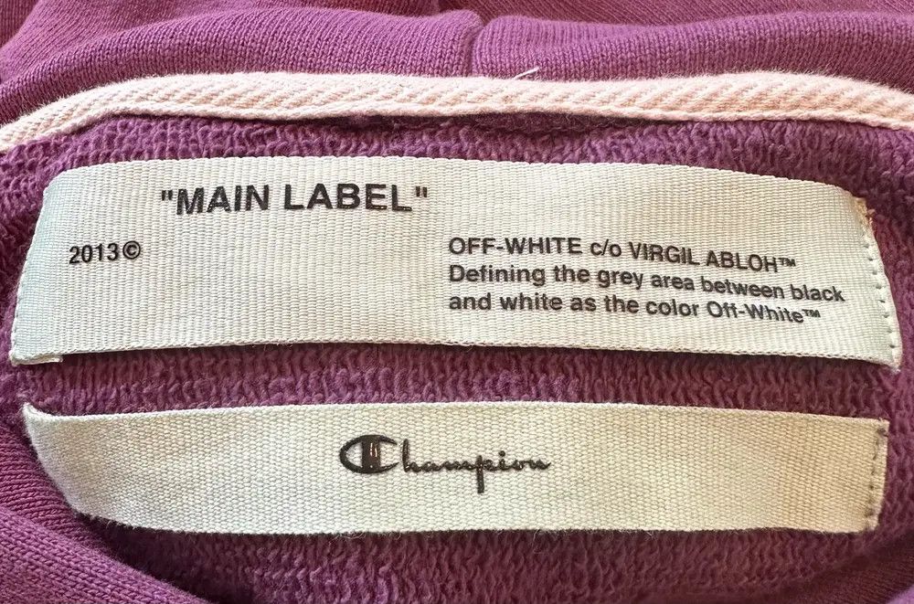 Off-White Off-White x Champion Hoodie Size US S / EU 44-46 / 1 - 4 Thumbnail