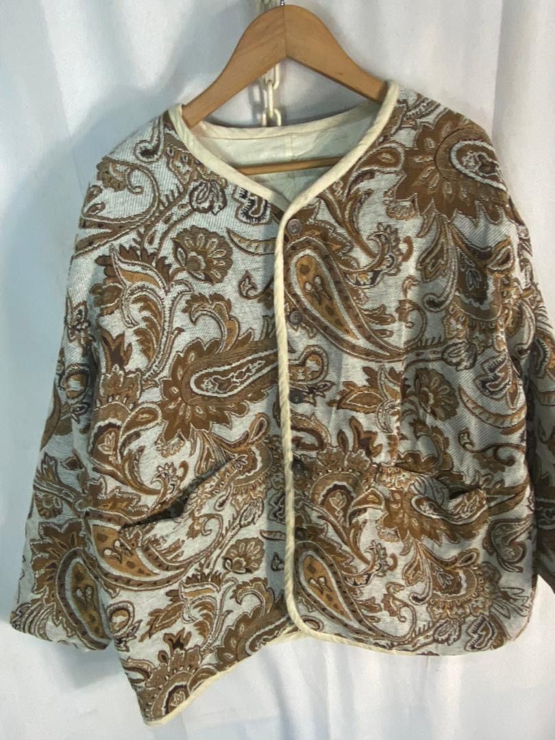 Japanese Brand Unisex🔥 tree cafe embroidered fullprint button up jacket Size L / US 10 / IT 46 - 4 Thumbnail