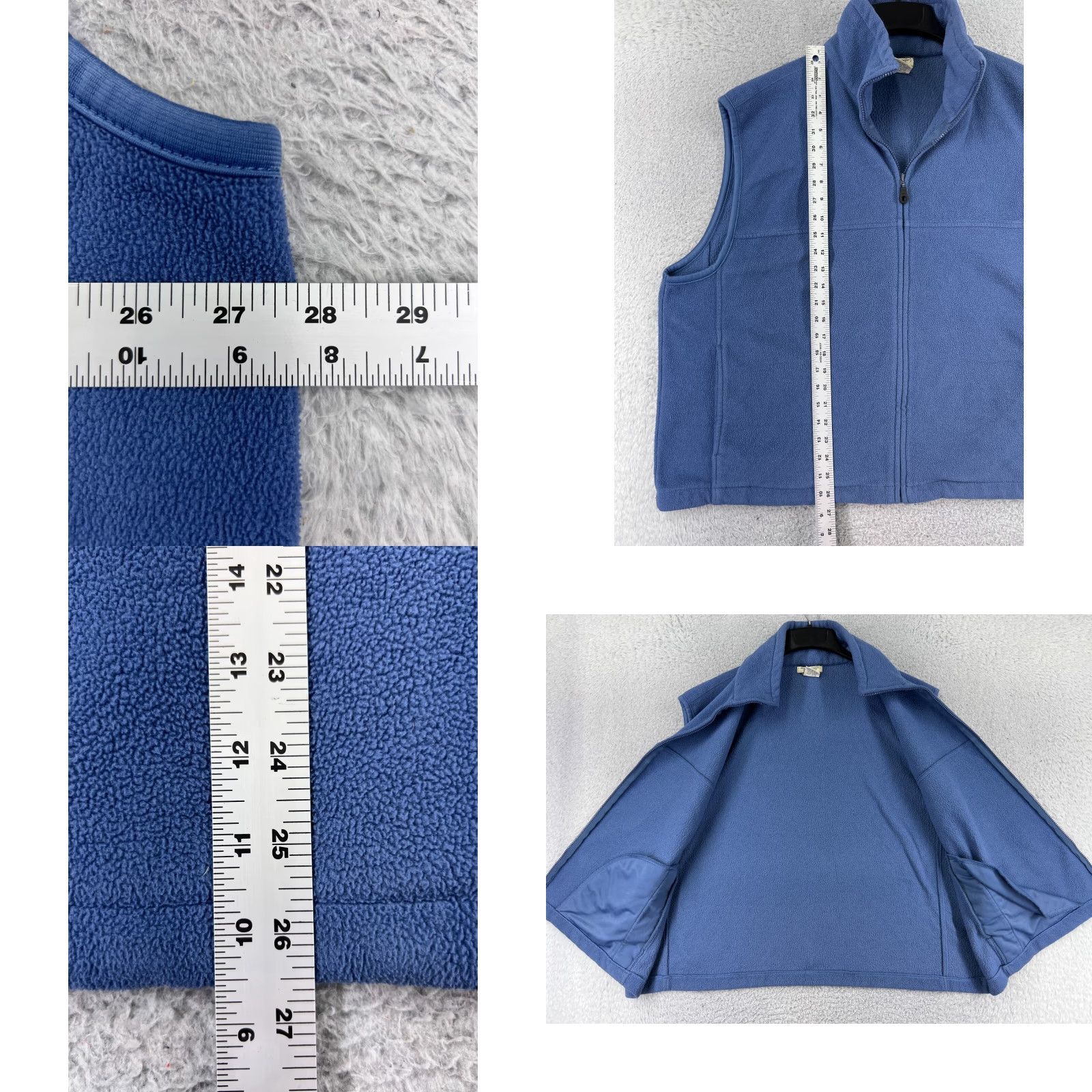 Greats Great Northwest Vest Women s 2XL XXL Blue Full Zip Polyester Fleece Pockets Size XXL / US 16-18 / IT 52-54 - 8 Thumbnail