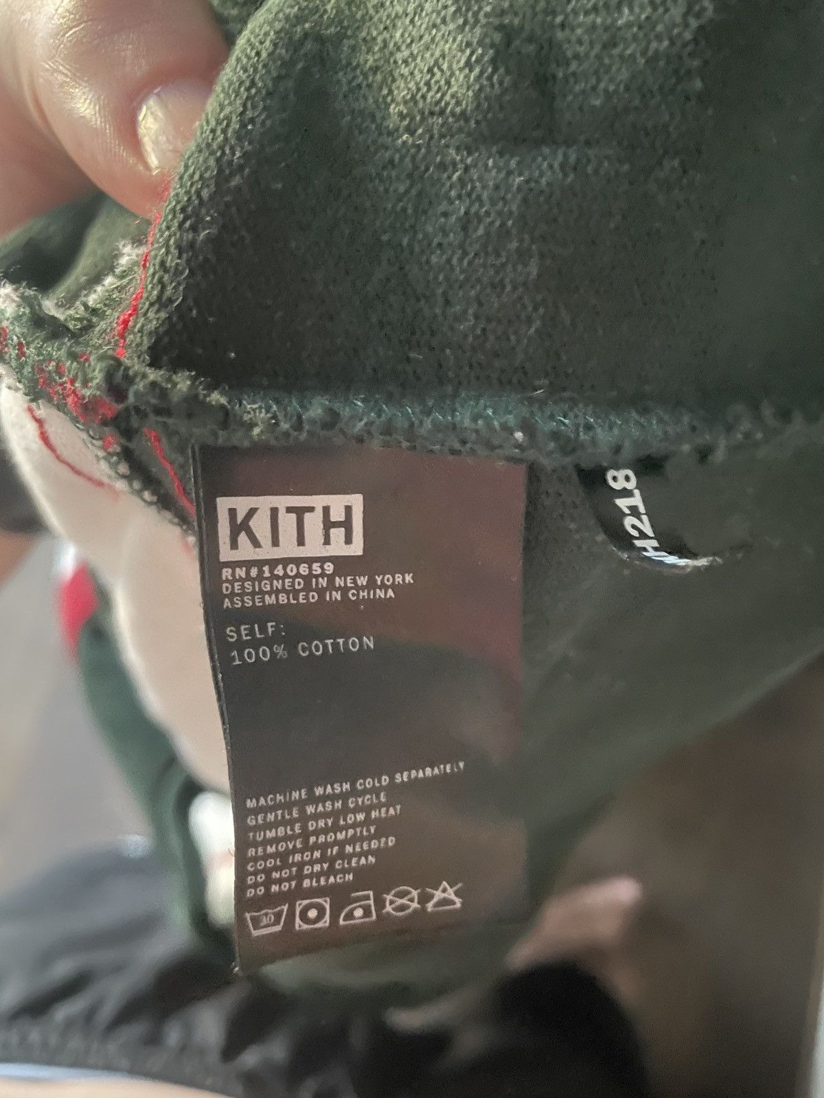 Kith Kith Dell Paneled Hoodie - Forest Green Size US L / EU 52-54 / 3 - 6 Thumbnail