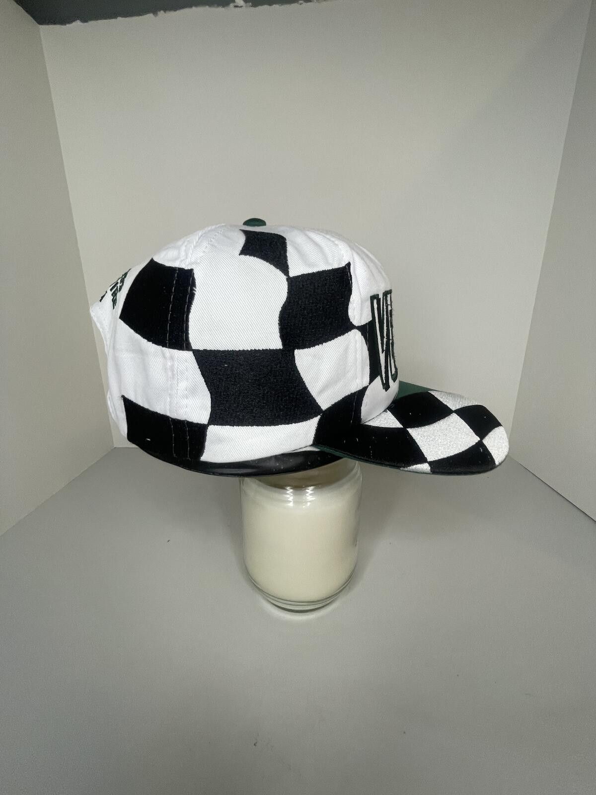 Other Vintage VERMEER Racing Snapback Hat Checkered Flag Size ONE SIZE - 3 Thumbnail