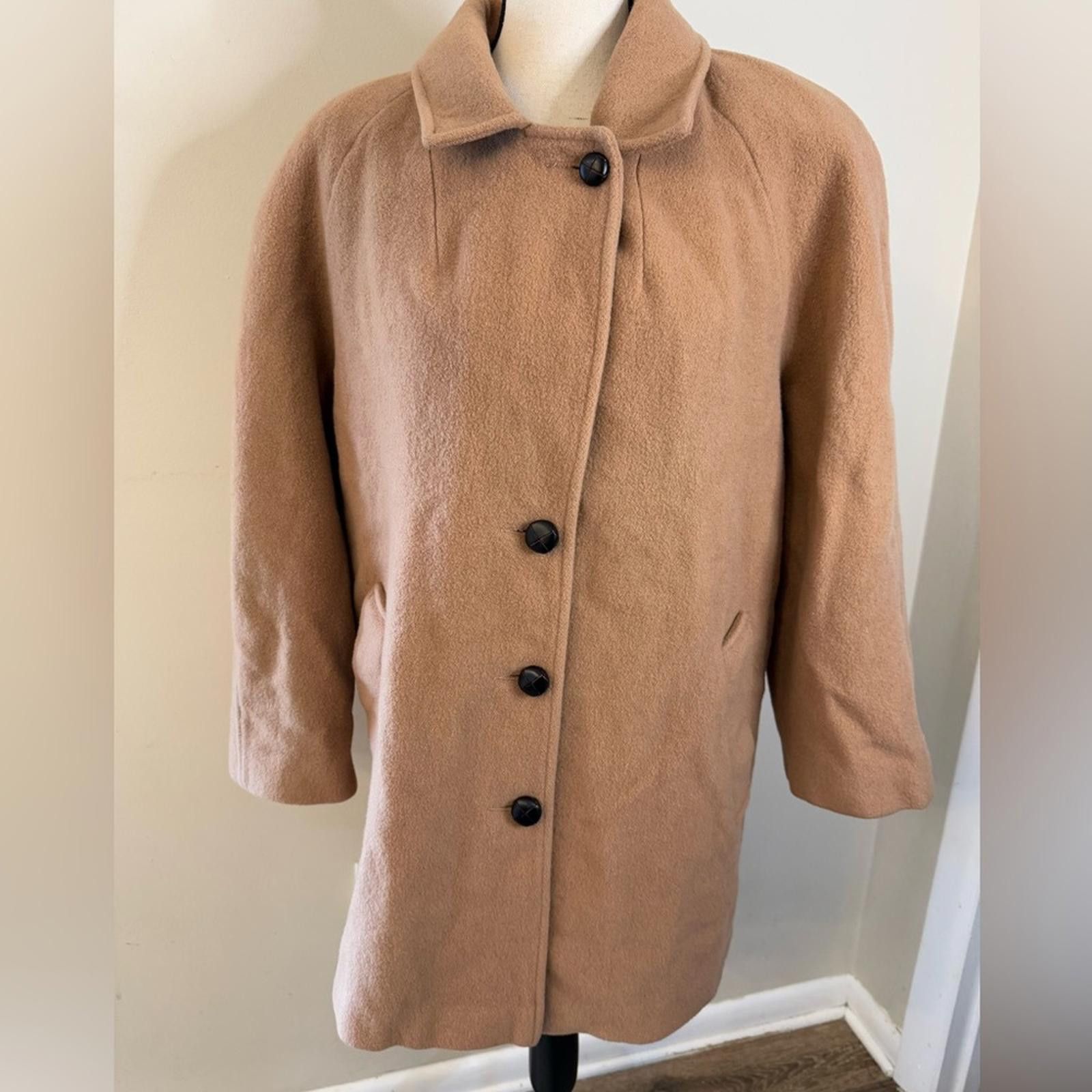Other Classic tan wool blend coat lined heavyweight SZ 12 Size XL / US 12-14 / IT 48-50 - 1 Thumbnail