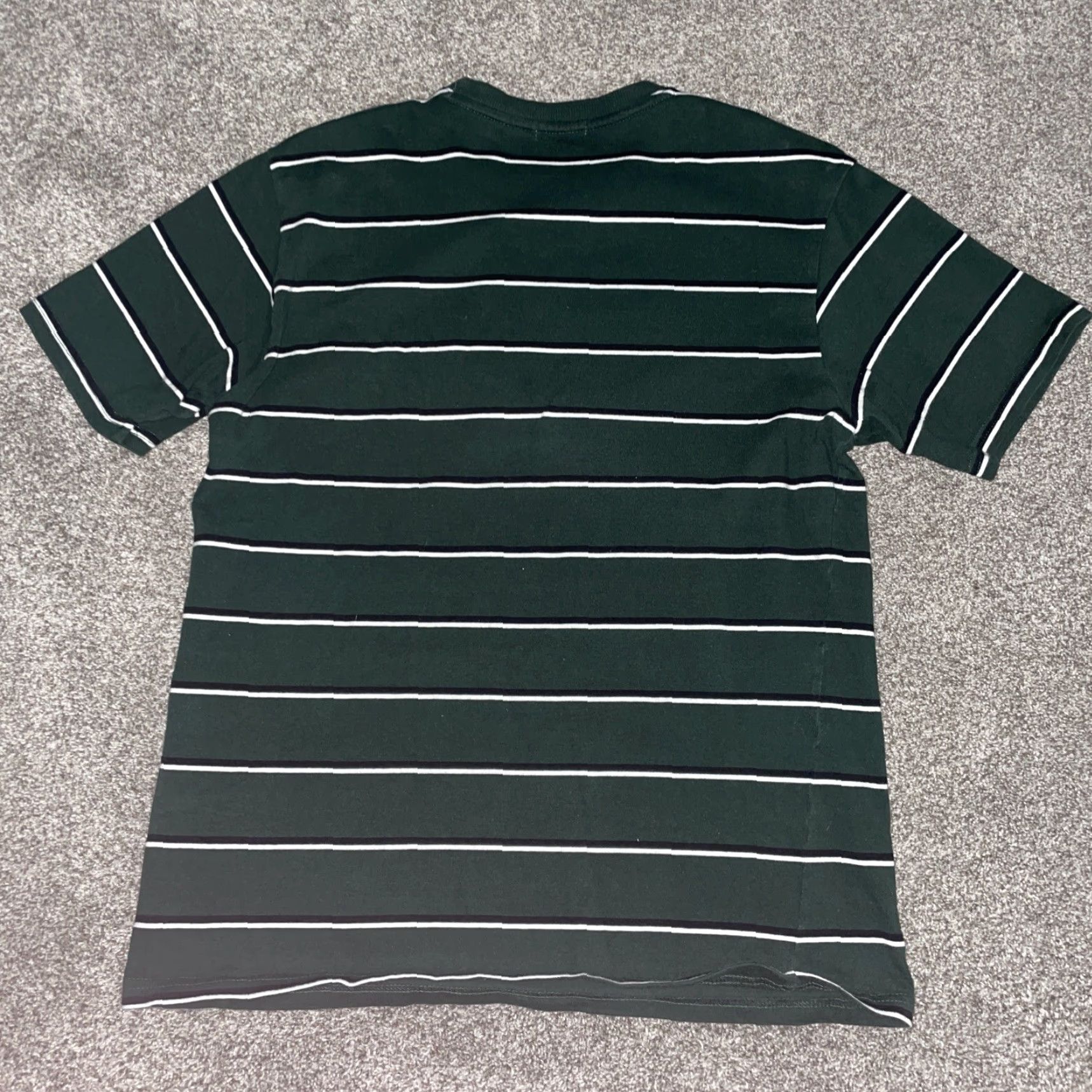 Vintage VINTAGE SPAO Shirt Mens M Green Striped T-Shirt - SPAO Striped Tee Green Adult Medium Mens Size US M / EU 48-50 / 2 - 4 Thumbnail