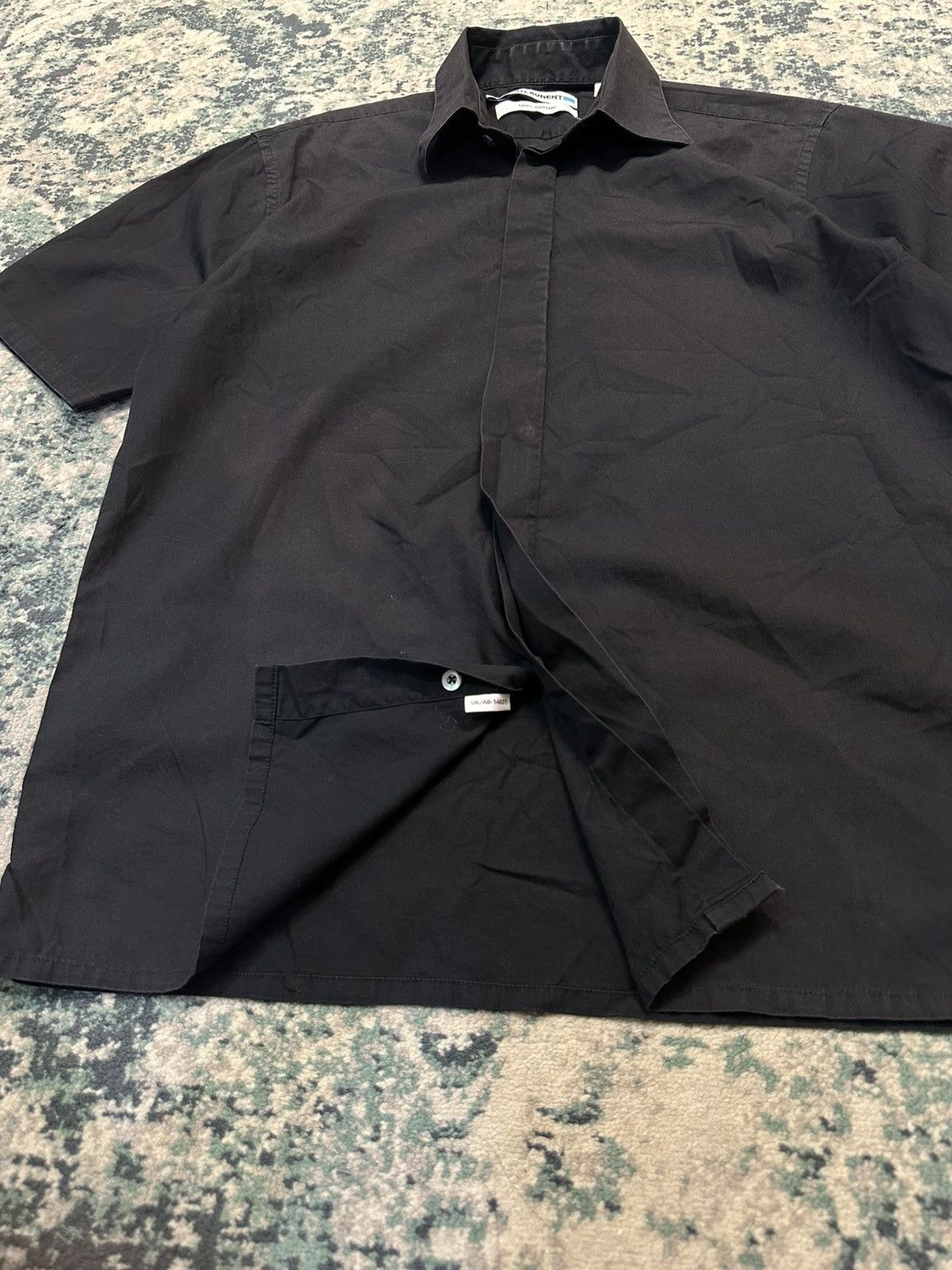 Saint Laurent Paris Saint Laurent Paris Poplin Black Shirt Size US M / EU 48-50 / 2 - 15 Thumbnail