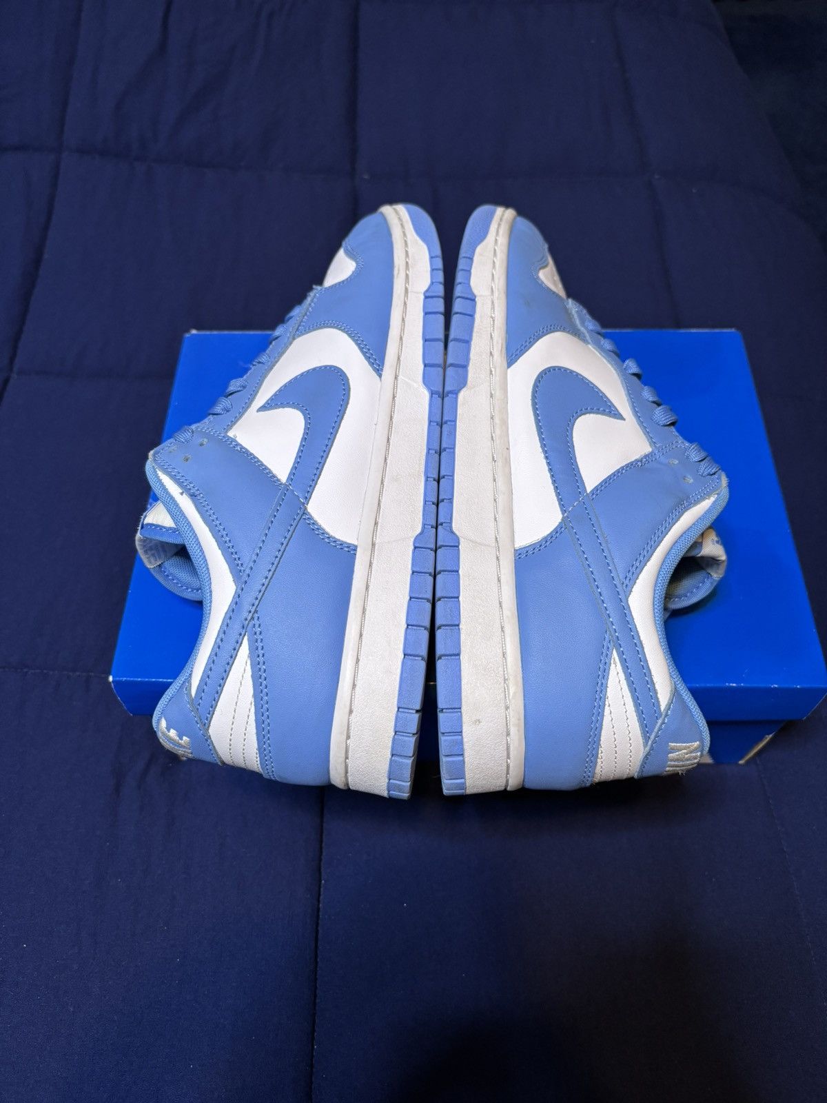 Nike Nike Dunk Low UNC University Blue 2021 Size 11.5 Size US 11.5 / EU 44-45 - 3 Thumbnail
