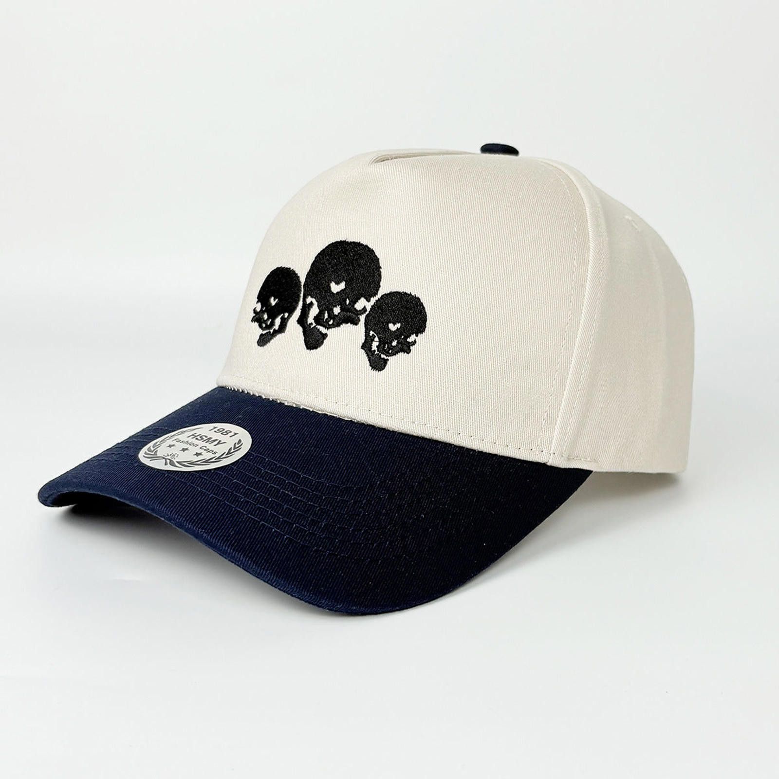 Vintage Skull-Group Embroidered Baseball Cap Size ONE SIZE - 1 Thumbnail