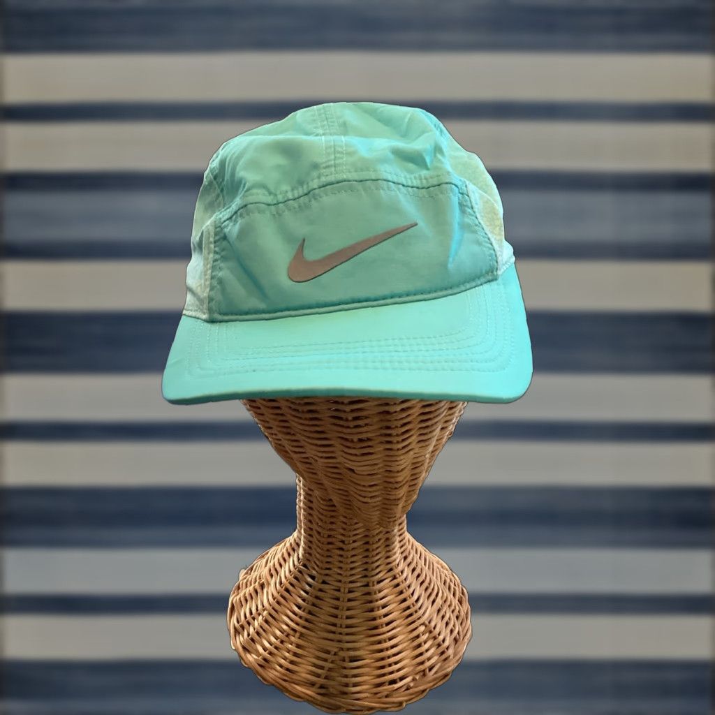 Nike Nike Hat 5 Panel Strap Back Featherlight AW84 Dri-Fit Aqua Green Quick Dry Breathable Adjustable Men One Size Size ONE SIZE - 1 Thumbnail