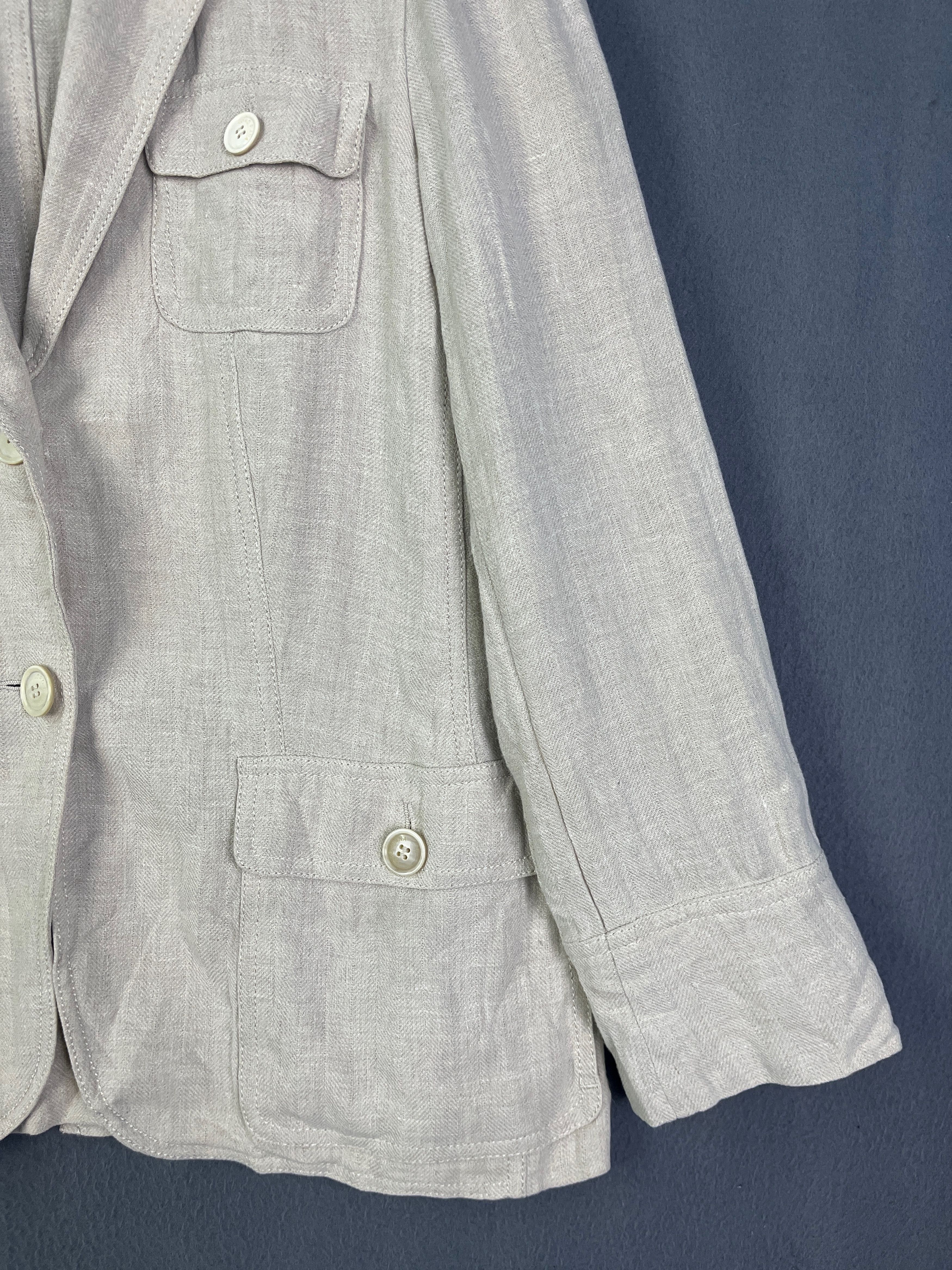 Loro Piana Loro Piana Linen Blazer Jacket Made in Italy Size L / US 10 / IT 46 - 4 Thumbnail