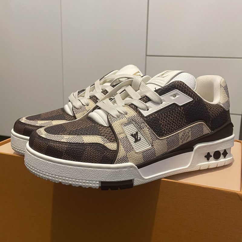 Louis Vuitton Louis Vuitton Checkerboard Low-Top Fashion Sneakers 0079 Size US 7.5 / EU 40-41 - 1 Thumbnail